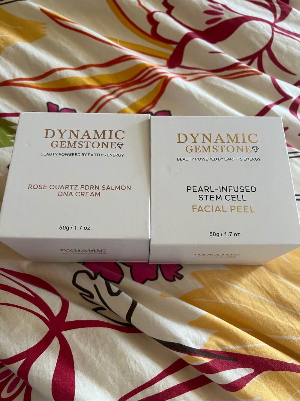 Rose Quartz Salmon DNA Cream & Pearl-Infused Stem Cell Facial Peel - White